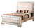 Diamond Tufted Upholstered Mirrored Queen Panel Bed - 92" - Beige - IMAGE 5