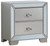Croc 2-Drawer Wooden Nightstand - 28" - Gray - IMAGE 2