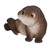 7" Laying Otter Outdoor Garden Statue - IMAGE 2