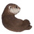 7" Laying Otter Outdoor Garden Statue - IMAGE 4