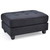 Upholstered Tufted Ottoman - 38" - Black - IMAGE 2
