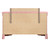 Wooden Double Dresser with Six Drawers - 60" - Pink - IMAGE 4