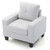 Pocket Coil Seating Accent Chair - 36" - White - IMAGE 3
