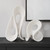 Silent Wave Curved Sculpture - 15" - White - Set of 2 - IMAGE 2
