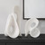 Silent Wave Curved Sculpture - 15" - White - Set of 2 - IMAGE 3