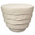 Hand-Crafted Texture Finish Side Table - 19" - Cream - IMAGE 1