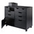 Mobile Storage Cabinet Set with Bins and Drawers - 32" - Black - IMAGE 2