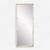 Faux Shagreen Leather Framed Rectangular Wall Mirror - 72" - Brass Finish - IMAGE 1