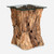 Teak Wood End Table with Glass Top - 24" - IMAGE 1