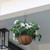 Artificial Geranium Floral Hanging Basket - 9.25" - White - IMAGE 3
