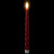 LED Flickering Taper Flameless Swirled Christmas Candles - 9.5" - Red - Set of 2 - IMAGE 4