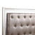 Tufted Croc Panel Queen Bed with Mirror - 85" - Silver Champagne - IMAGE 4