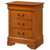 3-Drawer Oak Finish Wood Nightstand - 29" - Brown - IMAGE 2