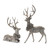 Holiday Reindeer Christmas Figurines - 27.5" - Silver - Set of 2 - IMAGE 2