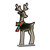 LED Lighted Reindeer with Scarf Christmas Infinity Mirror - 23.25" - IMAGE 2