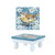 Wooden Floral Bird Pedestal Decorative Trays - 11.75" - Set of 2 - IMAGE 4