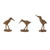 Coastal Style Sea Bird Figurines - 6" - Brown and Gold - Set of 3 - IMAGE 2