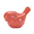 Floral Bird Ceramic Figurines - 4.75" - Pink - Set of 6 - IMAGE 4