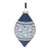 Ornate Bird Drop and Ball Christmas Ornaments - 5.75" - Blue and White - 6ct - IMAGE 4
