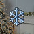 LED Lighted Hanging Snowflake Christmas Infinity Mirror - 15.75" - IMAGE 3