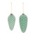 Frosted Glass Pinecone Christmas Ornaments - 6" - Green - 6ct - IMAGE 2