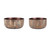 Round Wooden Bowl Planter - 10.25" - Set of 2 - IMAGE 1