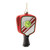 Pickleball Racket Glass Christmas Ornaments - 5" - Red and Black - 6ct - IMAGE 2