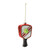 Pickleball Racket Glass Christmas Ornaments - 5" - Red and Black - 6ct - IMAGE 3