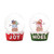Gingerbread Snowman Christmas Snow Globe - 4" - Red and Green - Set of 2 - IMAGE 1