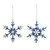 Traditional Style Beaded Snowflake Christmas Ornaments - 6" - 12ct - IMAGE 2