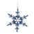 Traditional Style Beaded Snowflake Christmas Ornaments - 6" - 12ct - IMAGE 3