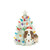 LED Lighted Ceramic Dog with Christmas Tree Decorations - 8" - Set of 2 - IMAGE 2