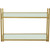 5-Tier Storage Glass Book Shelves - 71.75" - Gold - IMAGE 5