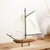 Sailboat Sculpture Figurine Decoration - 19.5" - Brown and White - IMAGE 1