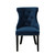 Tufted Back Upholstered Dining Chair with Tapered Legs - 35" - Navy Blue - Set of 2 - IMAGE 2