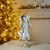Angel Christmas Statue on Pedestal - 20.5" - White and Gold - IMAGE 1