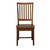Hand Finished Solid Dining Chair - 39" - Chestnut Brown - IMAGE 2