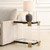 Tempered Glass Top Side Table - 25" - Satin Black - IMAGE 3
