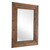 Weathered Style Wooden Framed Rectangular Wall Mirror - 57” - IMAGE 4