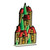 LED Lighted 3D Winter Village Christmas Infinity Mirror - 28.25" - IMAGE 2