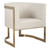 Framed Barrel Accent Chair - 31" - White - IMAGE 4