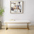 Solid Upholstered Rectangular Bench - 60" - Antique Gold Finish - IMAGE 1