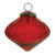 Ribbed Glass Diamond-Shaped Christmas Ornaments - 3.5" - Red - 12ct - IMAGE 3