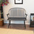 Windsor-Style Arched Back Wood Bench - 44" - Antique Black - IMAGE 1