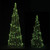 LED Lighted Christmas Cone Trees - 34.75" - Multicolor - Set of 2