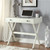 Flip Top Wooden Desk with Cork Board - 34.25" - Antique White - IMAGE 1