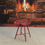 Solid Tractor Seat Iron Stool - 18" - Red