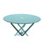 Round Foldable Outdoor Patio Table with Umbrella Hole - 30" - Teal Blue - IMAGE 5