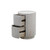 Round 2-Drawer Mango Wood Nightstand - 24" - White - IMAGE 2