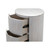 Round 2-Drawer Mango Wood Nightstand - 24" - White - IMAGE 5